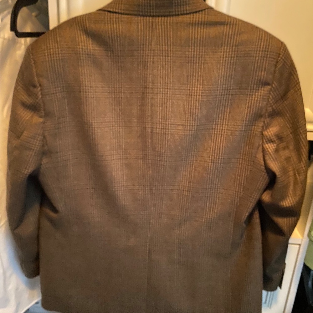 Lauren Ralph Lauren Mens Preppy Houndstooth Wool Blazer Size 42R Office Academia - Picture 6 of 8